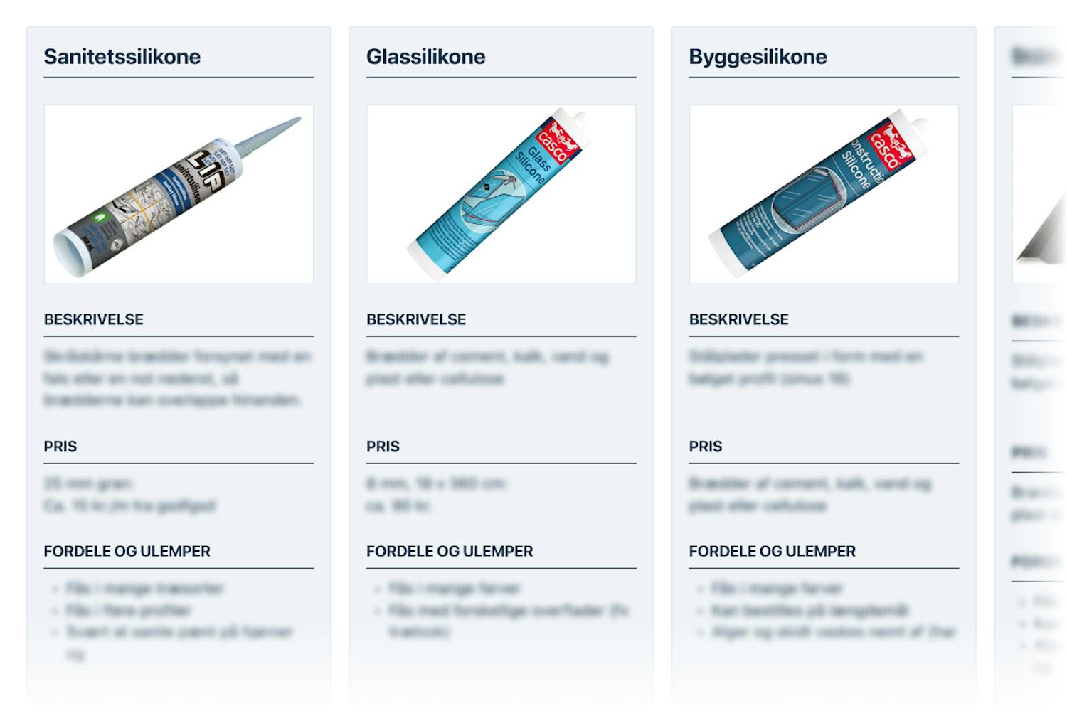 Silikonefugemasse (DK) Silikonefugemasse